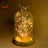 Christmas Lighting Home Decor Button Battery Mini Floral Candle 2M 7FT 20 Amber LEDS Submersible Copper Wire LED String Lights