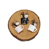 LEENAHAR-Gold Plated fashion Enamel Makeup Cup Charms Cosmetic cup Pendants Amulet For Bracelet Necklace Accessories DIY