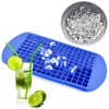 160 Holes Silicone Ice Molds Cube Grids Whiskey Cocktail Bar Tools Ice Cream Mold Square Tray Jelly Maker