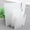 OEM transparent PP 6 Hole Ring Binder A5 Plastic spiral File Folder Cover