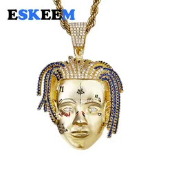 Hip Hop Rapper Jewelry Personalized Cubic Zircon Iced Out XXX Tentacion Pendant Necklace