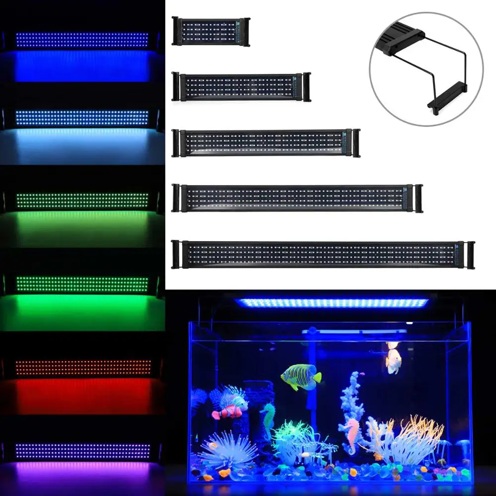 Multi Chip LED Lamp Light For Aquarium Fish Tank High Power 100W Blue+White