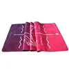 2019 high quality faux suede and natural rubber printing eco yoga mat with bag