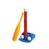 Toddlers Baseball Tee Game Includes 1 Bat 6 Balls Adjustable Height Adapts With Your Child's Growth Spurts Improves Batting Skil
