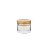 30/50ml Small Clear Round Airtight Food Spice Candy Storage Container High Borosilicate Glass Candle Jars with Wooden Cork Lids