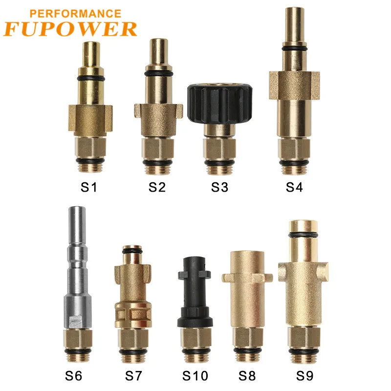 Plastic Brass Adapter For Snow Foam Lance Adaptor High Pressure Washer Connector