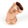 Copper Propress Press 45 Degree Elbow Plumbing Tube Pipe Fitting