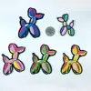 Cute balloon dog shape iron on embroidered sewing decal children's clothing / hat / cow lapel backpack patch