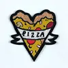 Lovely pizza food shape embroidery jacket clothing hoodie badge patch