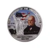 Customized Item Antique Silver US President Challenge Coins 6th Prsident of US John Quincy Adams Artwork