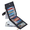 Genuine Leather Ladies Clutch Bags Womens Wallet RFID Blocking Bifold