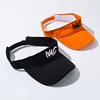 custom printed women navy sun baseball cap fitted golf visor hats