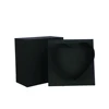 Custom Delicate Black Matt Flowers Decorative Gift Boxes with Heart Shaped Foam Insert