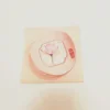 custom Logo Pink Lotus Theme Cover Round Sticky Notes for advertising,office
