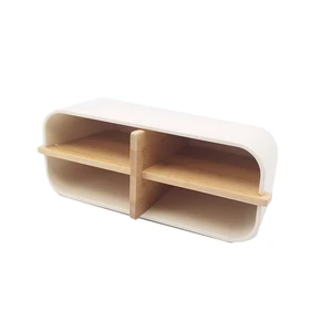 Customized Size Logo Duradable Biodegradable Container Bamboo Fiber Storage Box