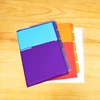 Factory price custom hot stamping plastic a4 file folder pocket dividers tabs with custom logo printing