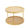 Non-Skid Surface For Stability 2-Tier Rotating Spice Rack