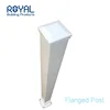 Powder coated aluminum fence post, bracket post, 2x2 post