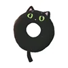 wholesale cute adorable cartoon stuffed donut shaped plush cat soft throw pillows in multi-colors for girls birthday gifts