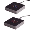 BOSHI Plastic square engraving 3d crystal cube with led light base