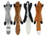 Squeaky Fun Dogs Animal Shape Toys Gift Set Large Non Stuffed Rabbit Honking Squirrel for Dogs Chew Squeaker Dog Wolf Toys