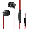 wholesale 3.5mm stereo sport in-ear metal headphone with mic
