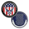 The U.S. air force takes an oath of allegiance commemorative metal round coin