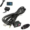 Car Flush Mount 3.5mm AUX USB Headphone Jack Mounting Panel Dash Dock Input Lead