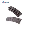 Plastic top chain plate for sachet and bottle ,can, food container transferring