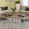 6mm 8mm 10mm Square Transparent Glass Table Top Modern Coffee Glass Table Top With Flat Polished Edge Round Corner