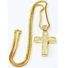 18K Gold Plated HipHop Chain Necklace Jewelry Cross for men