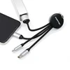 New product ideas 2019 Wholesale 2.4A Fast UsbCharging Cable For phone series 3 in 1 keychain charging cable have stock