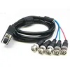 1FT VGA HD15 Male To 5 BNC Female Component RGBHV Adapter Converter Cable