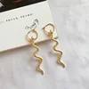 Elegant Women European Creative Snake Stud Drop Dangle Earrings 18K Gold Snake Shape Drop Earrings For Girls