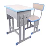school furniture single desk and chair,children study pvc chair and desk