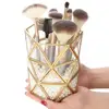 The Pearl not Include Multifunctional Clear Glass Vase Cosmetics Makeup Brush Organizer Toothbrush Storage Box Pen Pencil Holder