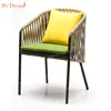 Mr.Dream outdoor waterproof malaysia stackable cast aluminum foshan rope dining chair