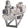 Sludge dewatering screw press for paper pulp industry