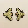 High quality custom colorful bee insert embroidery patches