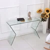 12mm common hot bent glass side table/morden glass console table for living room bedroom
