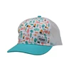 Top selling products 2019 cute animal printed blue white mesh kids baseball cap manufactures