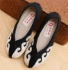 hot sale boy Kungfu cheap old beijing chinese traditional embroidered patchwork denim slip-on canvas cloth shoes