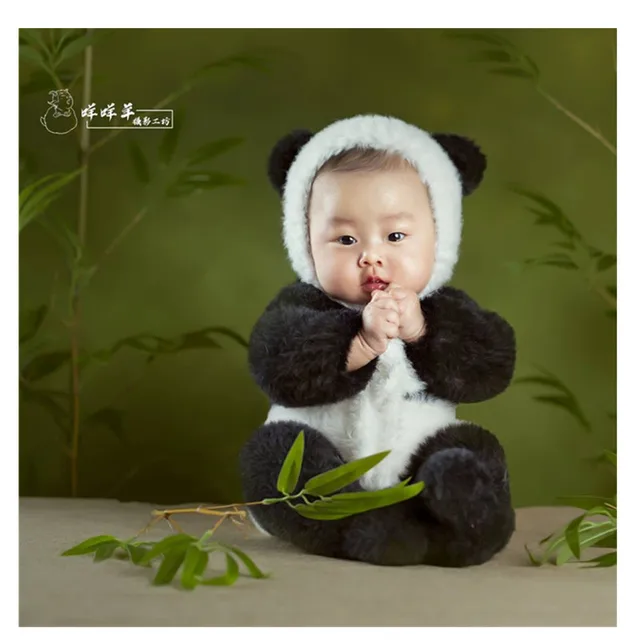 photography prop panda bonnet newborn outfit photo prop panda outfit sitter outfit baby romper set panda romper PDF KNITTING PATTERN