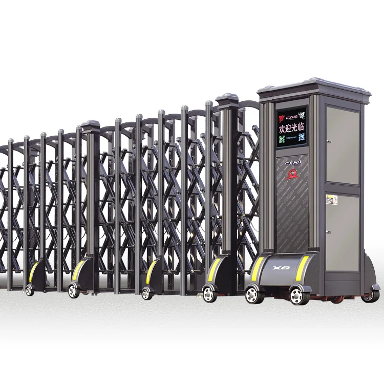 Boundary Wall Aluminum Electric Accordion Sliding Gates Boundary Wall Aluminum Electric Accordion Sliding Gates