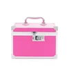 Women Professional Aluminum Makeup Case Portable Travel Jewelry Train Case Cosmetic Box With Beauty Case