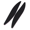 Promotional Logo Printed S Wave shape abrasive Zebra Grey Black Brown Customized Nail File
