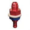 CNC machine turning Inconel/ /C3600/aluminum alloy/titanium red anodize racing car Bulkhead detach nipple screwed joint Fitting