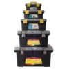 China factory waterproof sturdy plastic case style gear tool box with clear tackle box