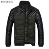 TONGYANG Mountainskin Brand Men's Jackets and Coats 4XL PU Patchwork Designer Jackets Men Outerwear Winter Fashion Male Clothing