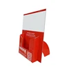Corrugated Desktop Postcard greeting card Holder, desktop Cardboard Leaflet Displays stand